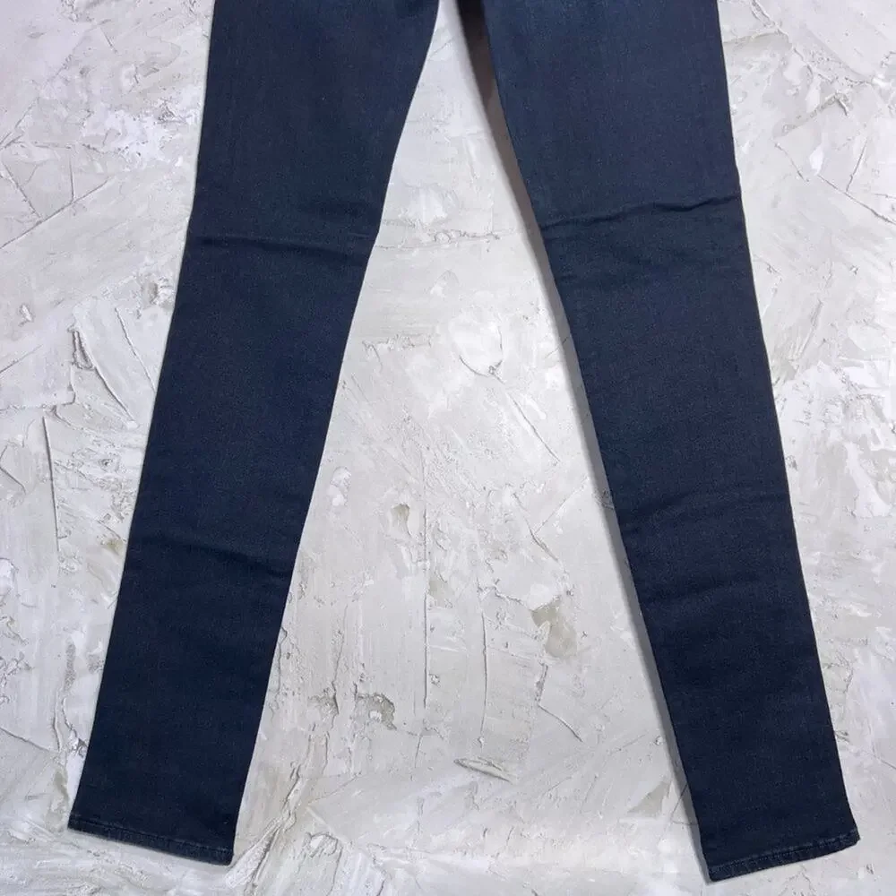 Mavi Gold Alexa Mid Rise Skinny Jeans 27x33 Dark Wash Blue Premium Denim NWT
